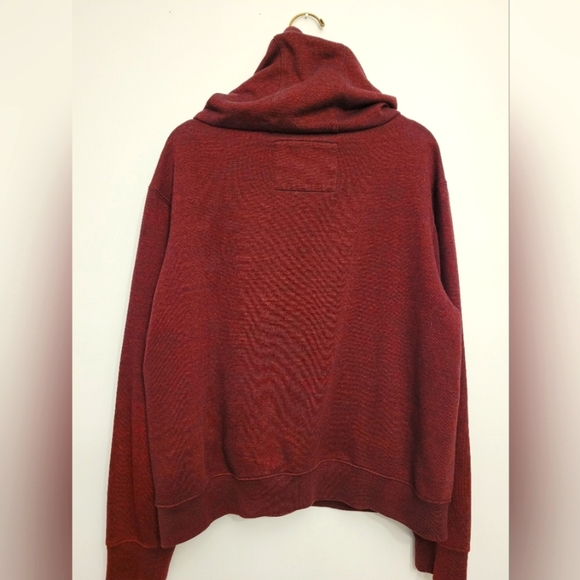 FUSAI Cowl Neck Maroon  Sweater - Picture 2 of 3